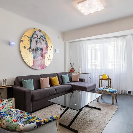 Le Palais Des Iles Spacieux Avec Beau Balcon, A Cote Du Martinez, Croisette, Plages Et Boutiques 아파트